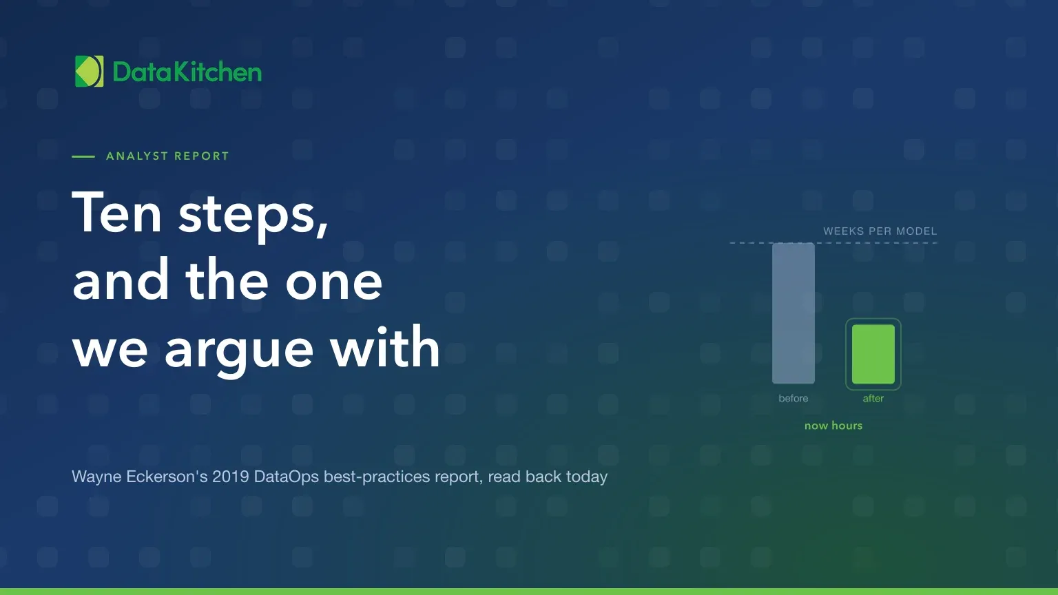 Best Practices in DataOps: The Full Eckerson Group Report, and the One Step We Argue With