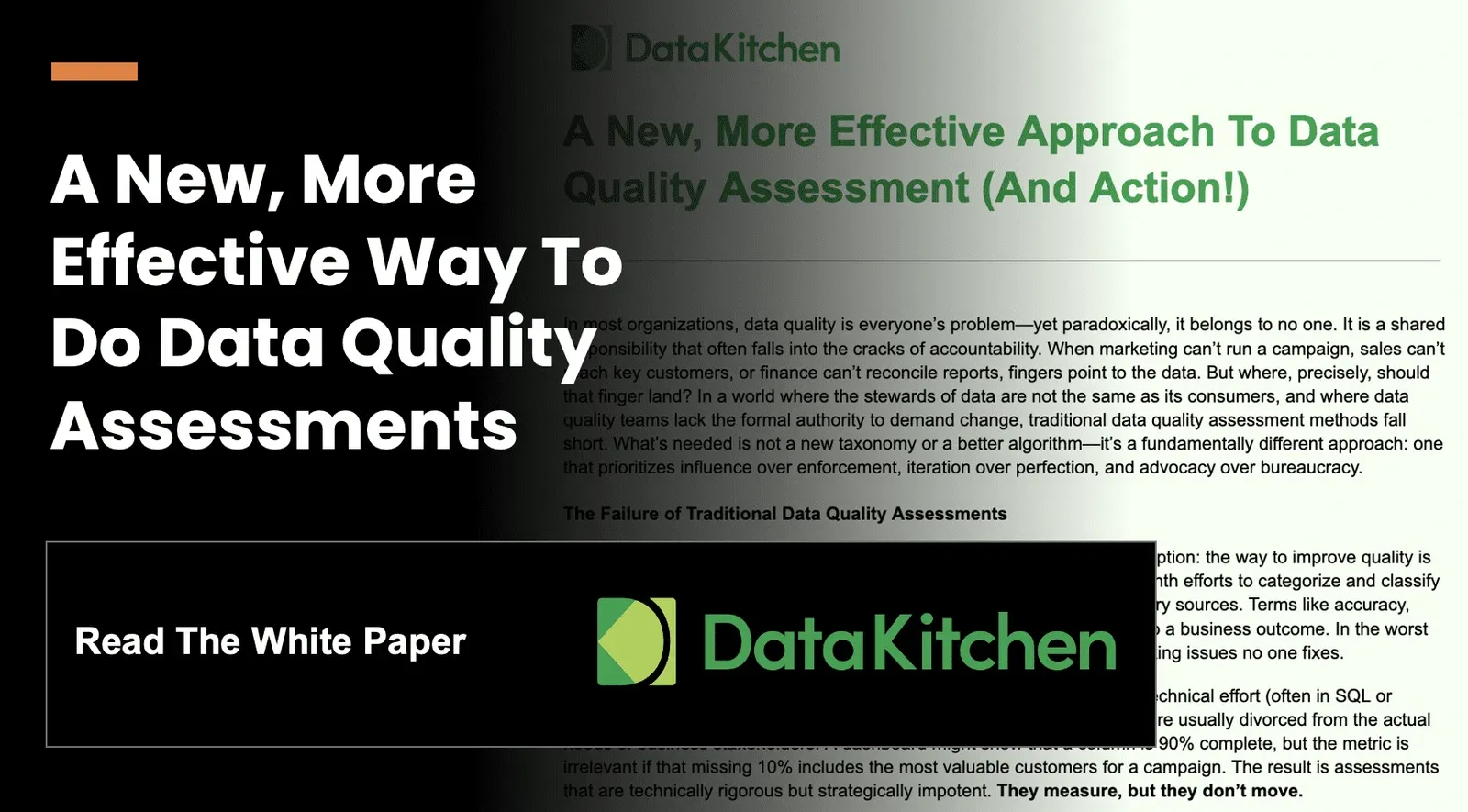 White Paper: A New, More Effective Approach To Data Quality Assessments