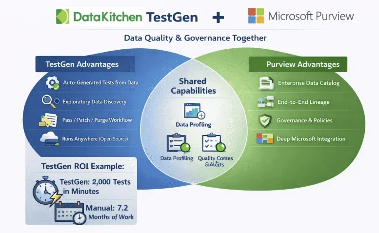 How TestGen Complements Microsoft Purview for Enterprise Data Quality