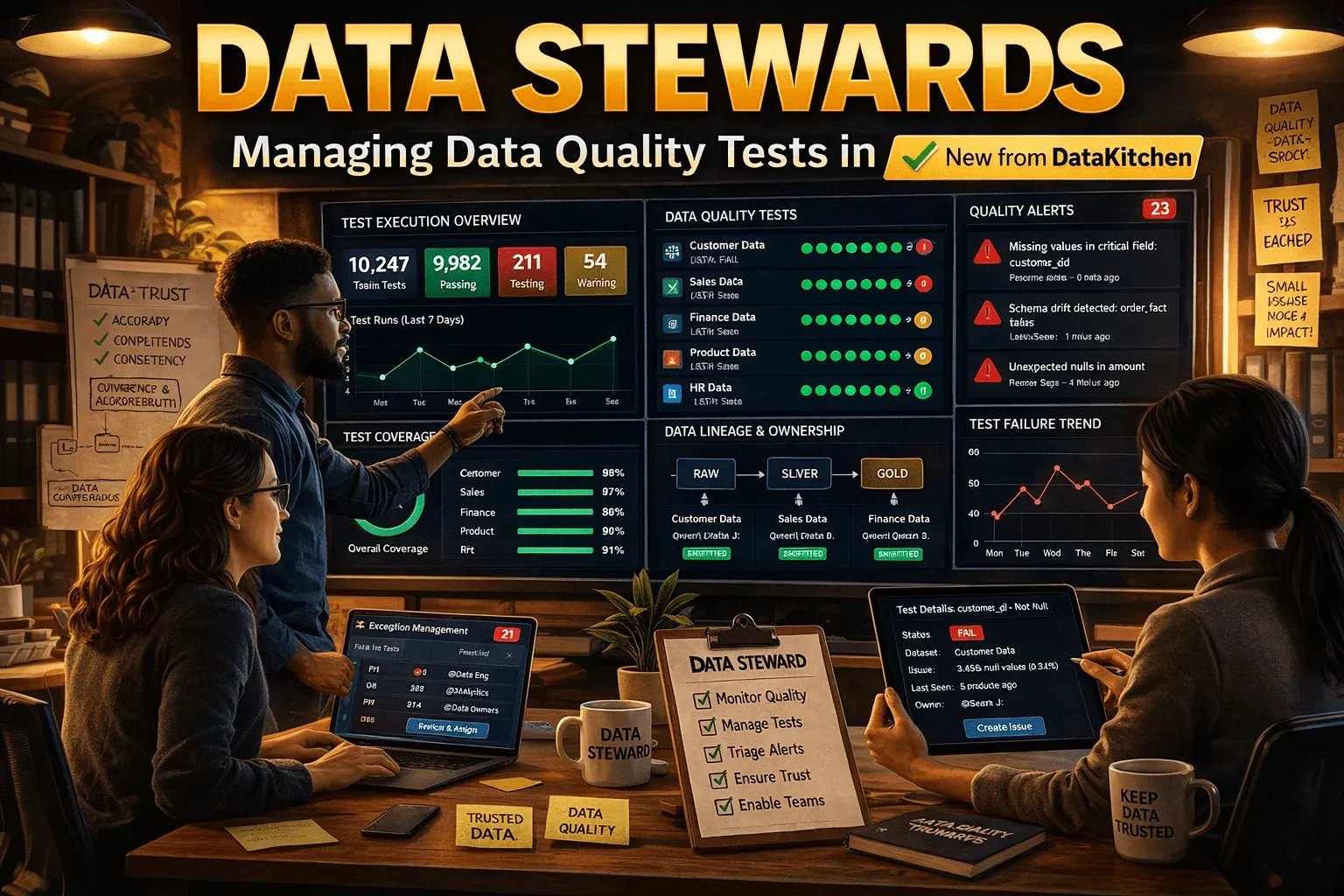 DataKitchen Enhances Its Support for Data Stewards to Manage Data Quality Tests in TestGen