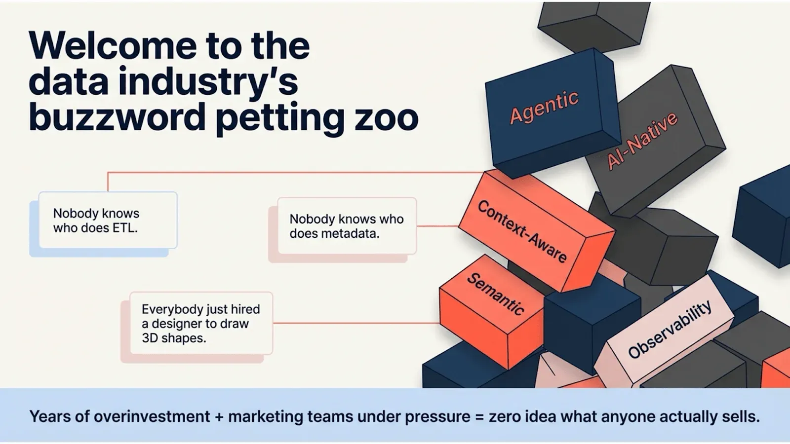 Welcome to the data industry's buzzword petting zoo