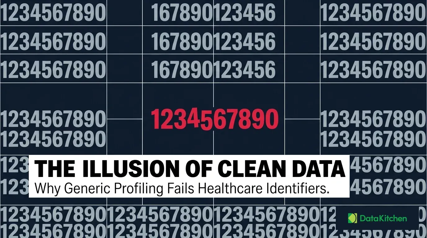 The Illusion of Clean Data: Why Generic Profiling Fails Healthcare Identifiers