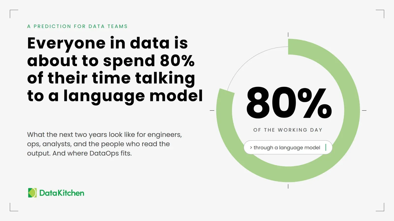 Everyone in data is about to spend 80% of their time talking to a language model