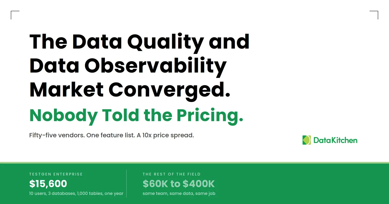 The Data Quality and Data Observability Market Converged. Nobody Told the Pricing.