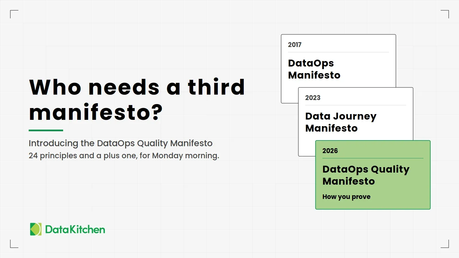 Who needs a third manifesto?
