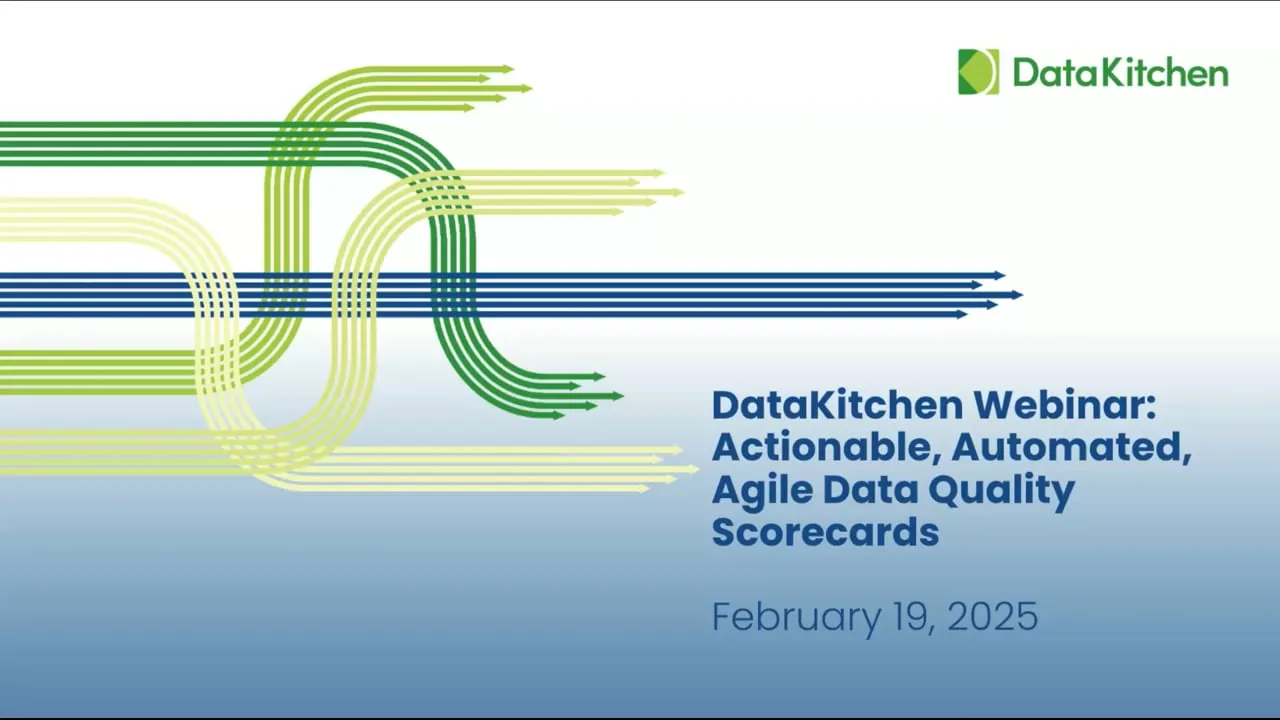 Announcing Actionable, Automated, and Agile Data Quality Scorecards