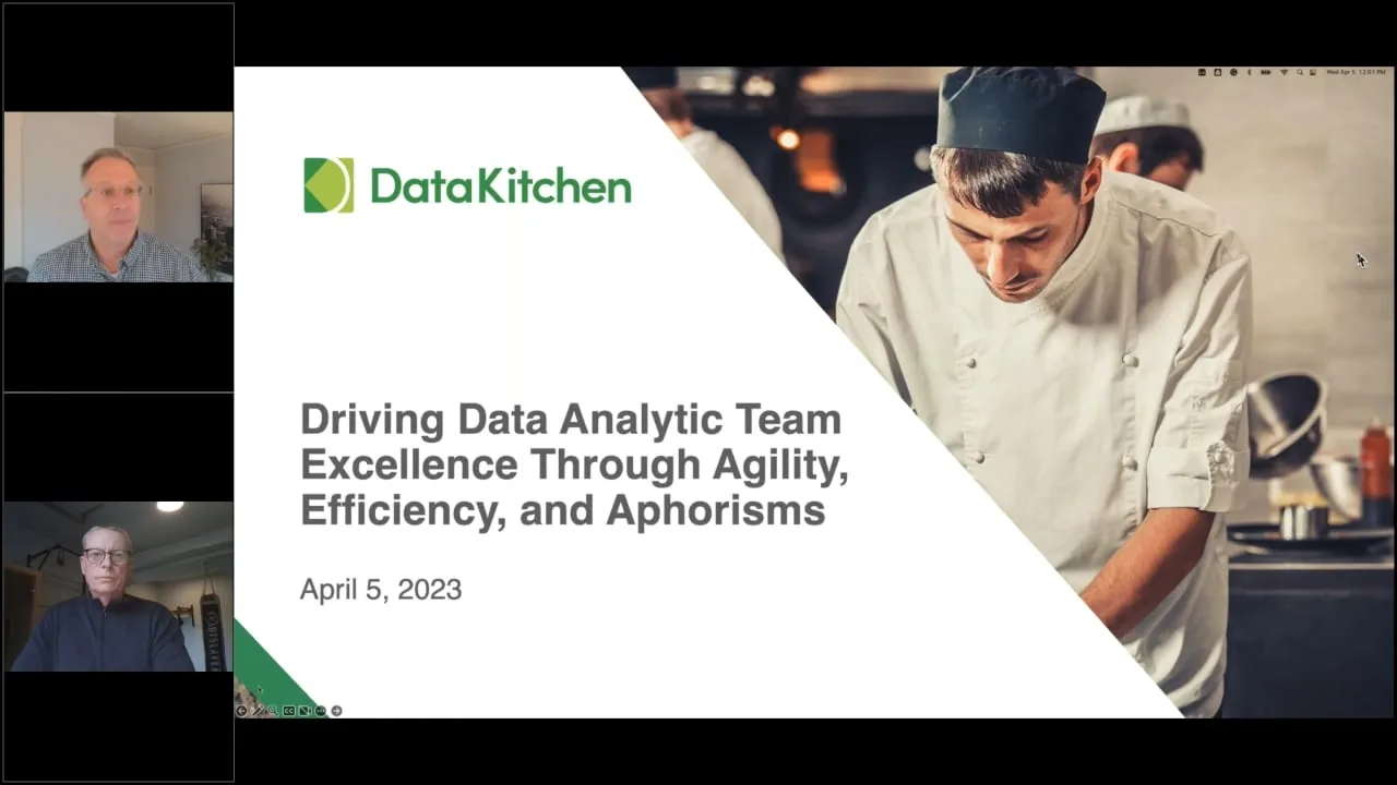 Driving Data Analytic Team Excellence Through Agility, Efficiency, and Aphorisms