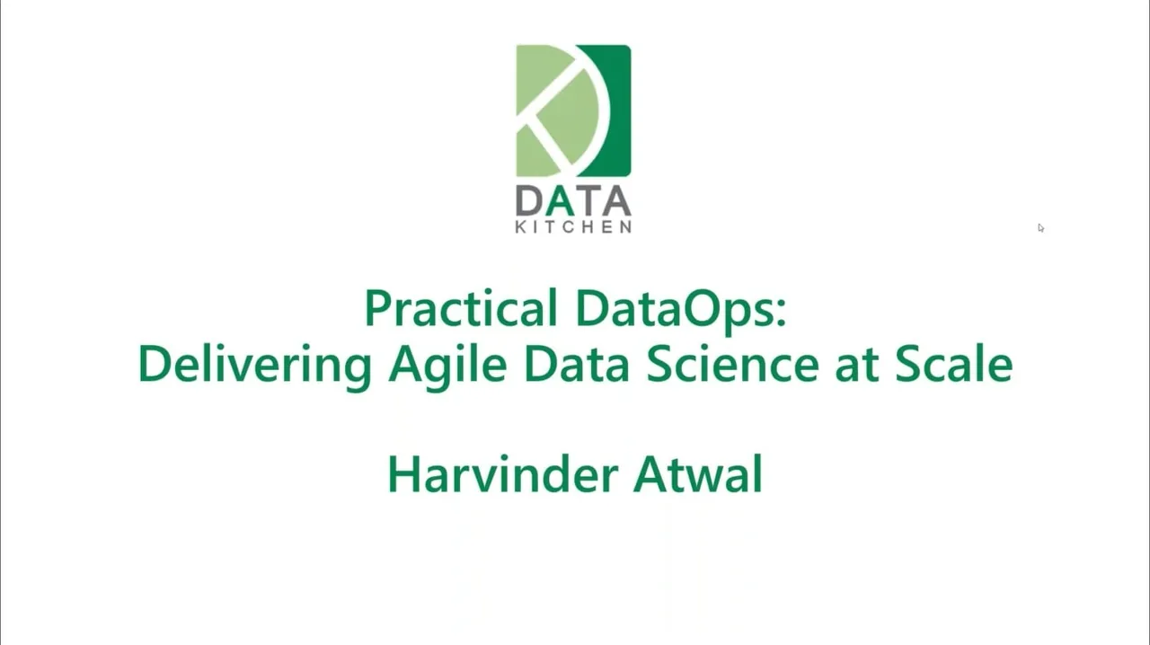 Practical DataOps: Delivering Agile Data Science at Scale