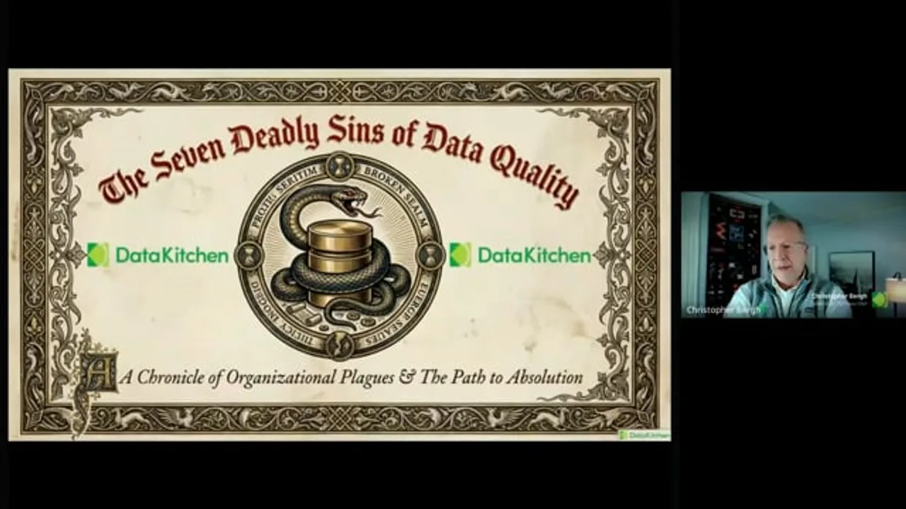 The Seven Deadly Sins of Data Quality