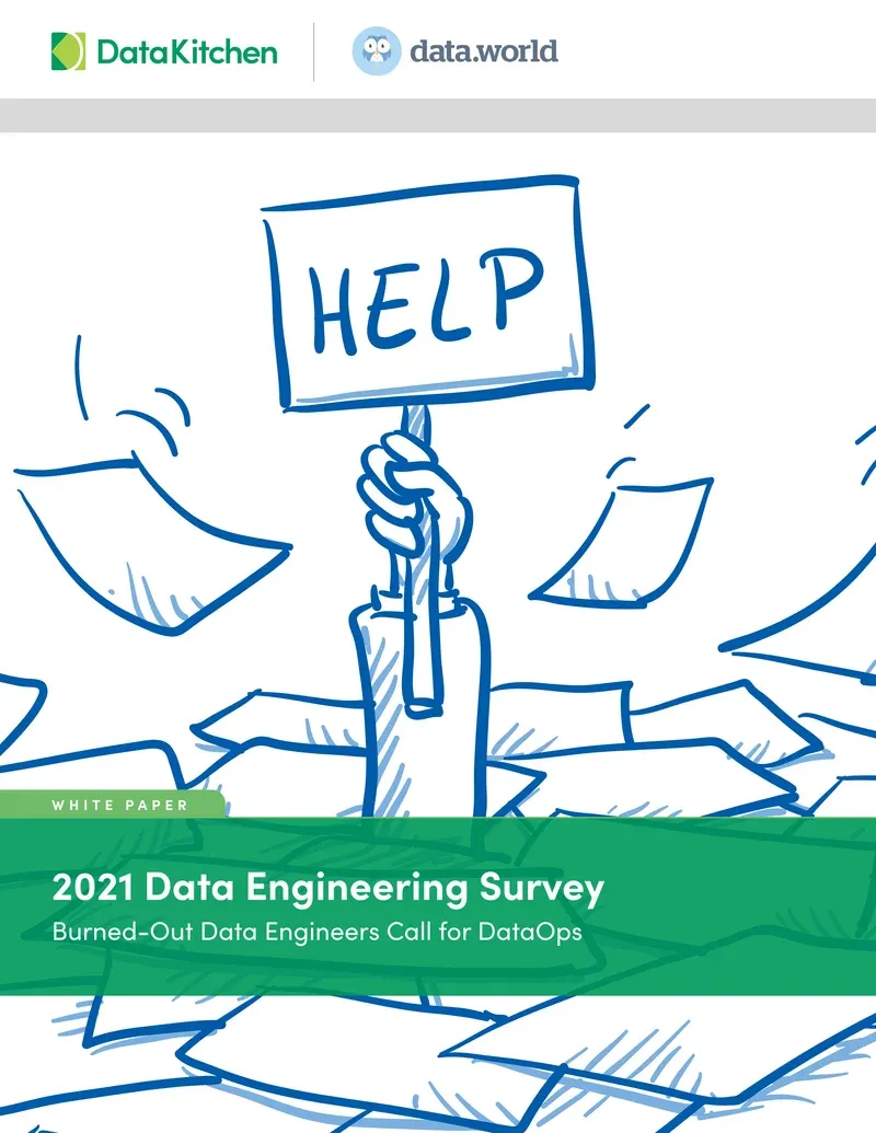 Cover of the 2021 Data Engineering Survey white paper
