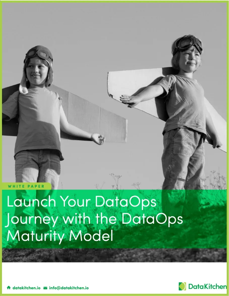 Cover of the Launch Your DataOps Journey with the DataOps Maturity Model white paper