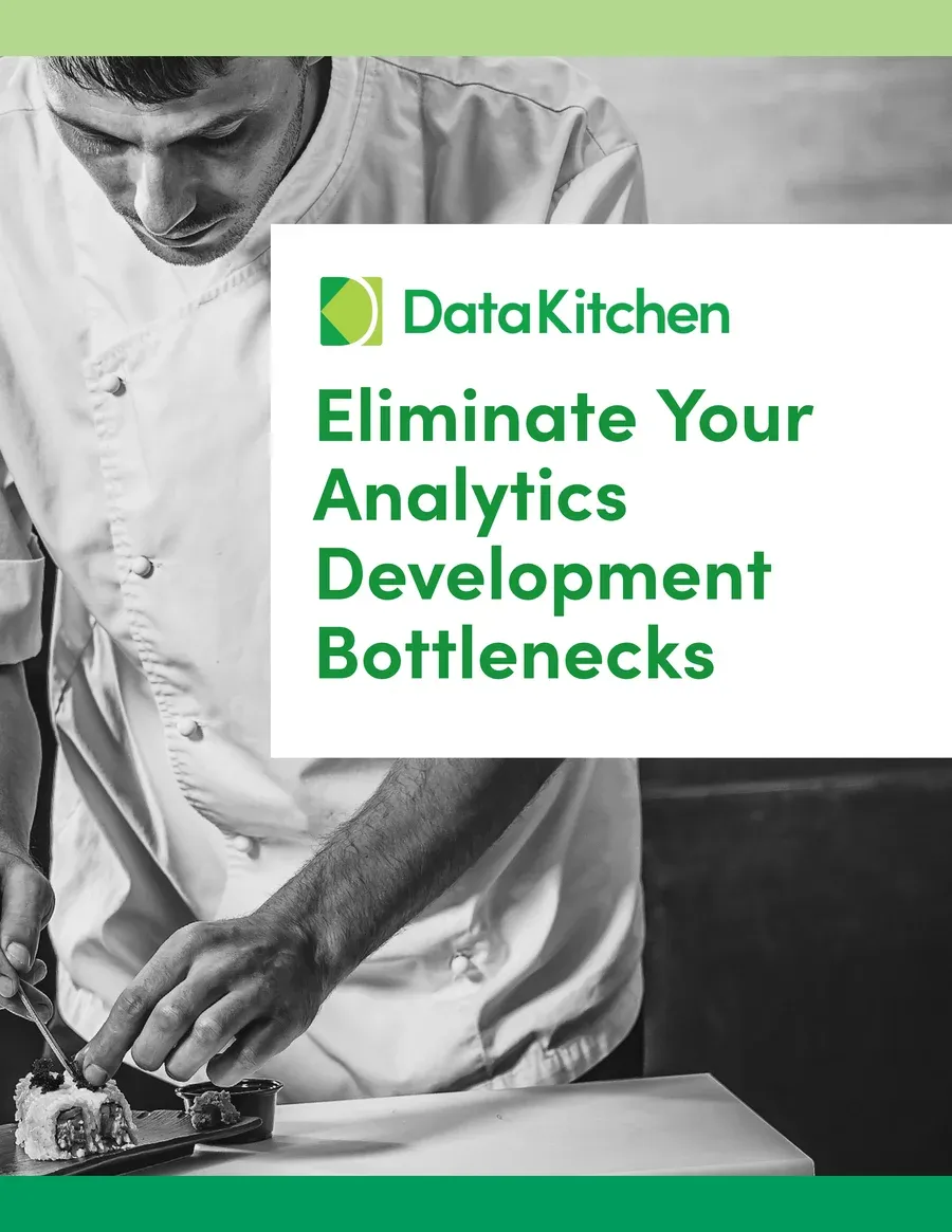 Cover of the Eliminate Your Analytics Development Bottlenecks white paper