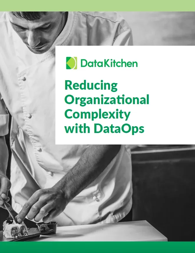 Cover of the Reducing Organizational Complexity with DataOps white paper
