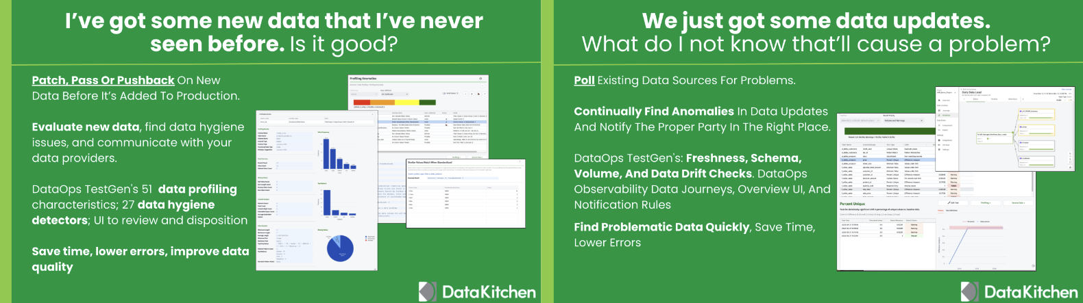DatKitchen Open Source Data Observability Features 1